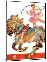 "Circus Bareback Rider,"May 14, 1932-Joseph Christian Leyendecker-Mounted Giclee Print