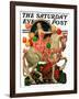 "Circus Bareback Rider," Saturday Evening Post Cover, April 25, 1931-Elbert Mcgran Jackson-Framed Giclee Print