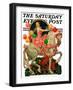 "Circus Bareback Rider," Saturday Evening Post Cover, April 25, 1931-Elbert Mcgran Jackson-Framed Premium Giclee Print