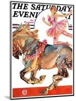 "Circus Bareback Rider," Saturday Evening Post Cover, May 14, 1932-Joseph Christian Leyendecker-Mounted Giclee Print