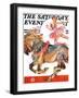 "Circus Bareback Rider," Saturday Evening Post Cover, May 14, 1932-Joseph Christian Leyendecker-Framed Giclee Print