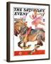 "Circus Bareback Rider," Saturday Evening Post Cover, May 14, 1932-Joseph Christian Leyendecker-Framed Giclee Print