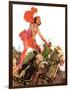 "Circus Bareback Riders,"April 6, 1935-Maurice Bower-Framed Giclee Print