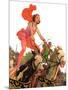 "Circus Bareback Riders,"April 6, 1935-Maurice Bower-Mounted Giclee Print