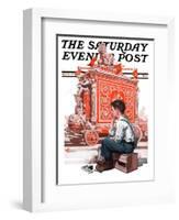 "Circus Calliope," Saturday Evening Post Cover, May 23, 1925-Elbert Mcgran Jackson-Framed Giclee Print