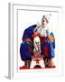 "Circus Clown and Pooch,"June 3, 1939-John E. Sheridan-Framed Giclee Print