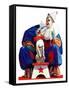 "Circus Clown and Pooch,"June 3, 1939-John E. Sheridan-Framed Stretched Canvas