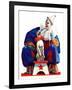 "Circus Clown and Pooch,"June 3, 1939-John E. Sheridan-Framed Giclee Print