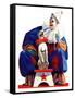 "Circus Clown and Pooch,"June 3, 1939-John E. Sheridan-Framed Stretched Canvas