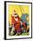 "Circus Clown and Show Dogs,"April 1, 1929-Ray C. Strang-Framed Giclee Print