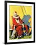 "Circus Clown and Show Dogs,"April 1, 1929-Ray C. Strang-Framed Giclee Print