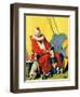 "Circus Clown and Show Dogs,"April 1, 1929-Ray C. Strang-Framed Premium Giclee Print