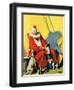 "Circus Clown and Show Dogs,"April 1, 1929-Ray C. Strang-Framed Premium Giclee Print