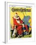 "Circus Clown and Show Dogs," Country Gentleman Cover, April 1, 1929-Ray C. Strang-Framed Giclee Print