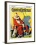 "Circus Clown and Show Dogs," Country Gentleman Cover, April 1, 1929-Ray C. Strang-Framed Giclee Print