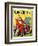 "Circus Clown and Show Dogs," Country Gentleman Cover, April 1, 1929-Ray C. Strang-Framed Giclee Print