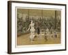 Circus Clown with Five Dogs in a Circus Ring-Charles Green-Framed Art Print