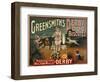 Circus Dogs Advertising 'Greensmiths Derby' Dog Biscuits-null-Framed Photographic Print