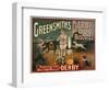 Circus Dogs Advertising 'Greensmiths Derby' Dog Biscuits-null-Framed Photographic Print