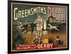 Circus Dogs Advertising "Greensmiths Derby" Dog Biscuits-null-Framed Photographic Print