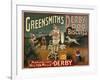 Circus Dogs Advertising "Greensmiths Derby" Dog Biscuits-null-Framed Photographic Print
