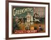 Circus Dogs Advertising "Greensmiths Derby" Dog Biscuits-null-Framed Photographic Print