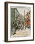 Circus Elephant Accident-null-Framed Art Print