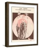 Circus Elephant and His Trainer Miss Cornak-Gesmar-Framed Photographic Print