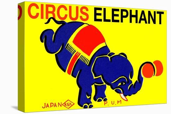 Circus Elephant-null-Stretched Canvas