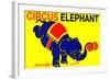 Circus Elephant-null-Framed Art Print