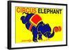 Circus Elephant-null-Framed Art Print