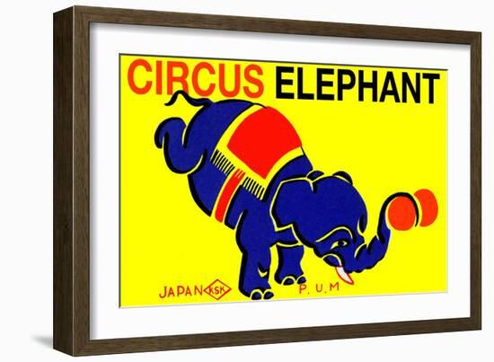 Circus Elephant-null-Framed Art Print