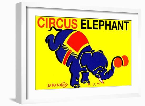 Circus Elephant-null-Framed Art Print