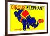 Circus Elephant-null-Framed Art Print