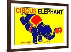 Circus Elephant-null-Framed Art Print