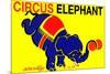 Circus Elephant-null-Mounted Art Print