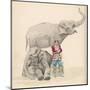 Circus Elephants and Their Trainer-Jules Garnier-Mounted Art Print