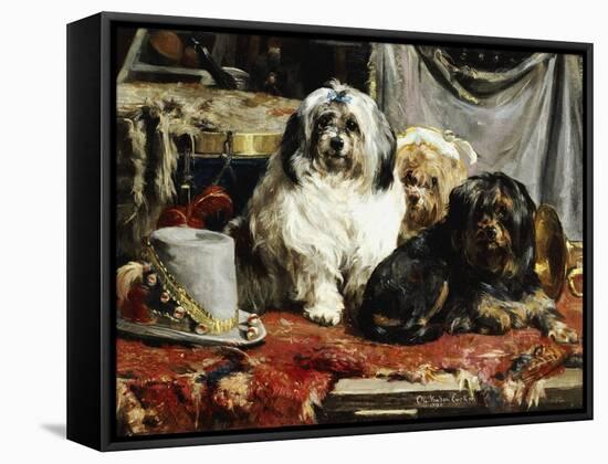 Circus Entertainers-Charles Van Den Eycken-Framed Stretched Canvas