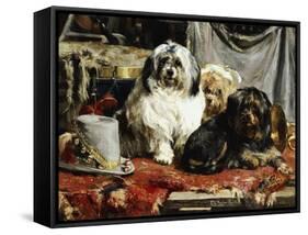 Circus Entertainers-Charles Van Den Eycken-Framed Stretched Canvas