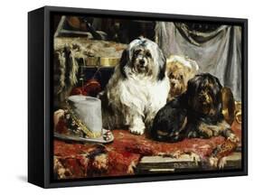 Circus Entertainers-Charles Van Den Eycken-Framed Stretched Canvas
