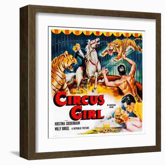 Circus Girl, (aka Die Gefangene Des Maharadscha), Kristina Soderbaum, 1954-null-Framed Art Print