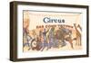 Circus Has Come to Town, Animals-null-Framed Art Print