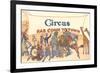 Circus Has Come to Town, Animals-null-Framed Art Print