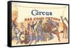 Circus Has Come to Town, Animals-null-Framed Stretched Canvas