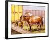 Circus Horses (Watercolour)-John Atkinson-Framed Giclee Print