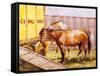 Circus Horses (Watercolour)-John Atkinson-Framed Stretched Canvas