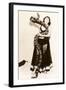 Circus Lady with Large Snake-null-Framed Art Print