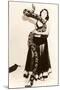 Circus Lady with Large Snake-null-Mounted Art Print