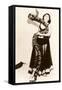Circus Lady with Large Snake-null-Framed Stretched Canvas