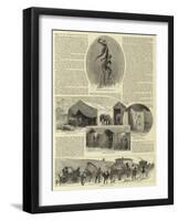 Circus Life Behind the Scenes-null-Framed Giclee Print